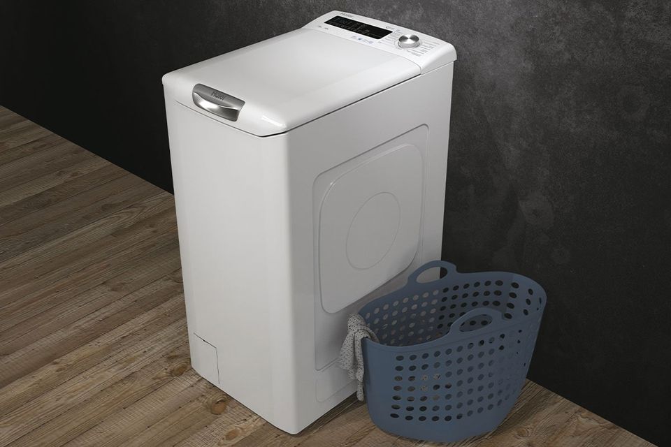Vrchem plněné pračky Haier