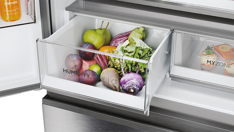 Conservazione superiore degli alimenti con zone di raffreddamento specializzate