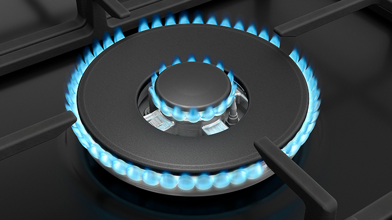 Un bruciatore potente per velocizzare la cottura