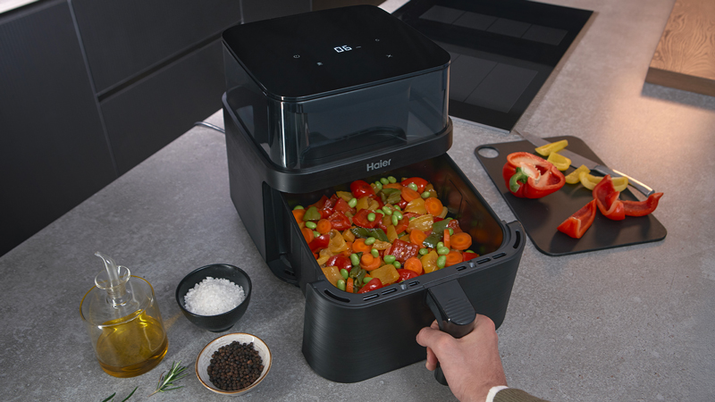 Upozornění na protřepání pro rovnoměrné vaření