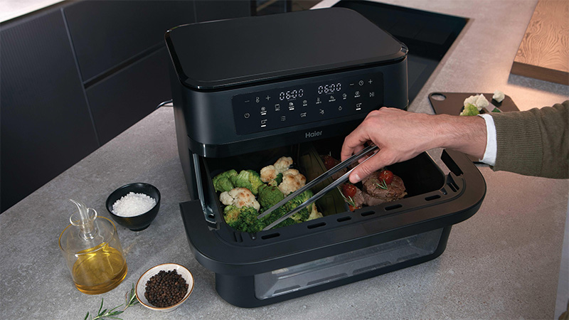 Shake alert to ensure even cooking